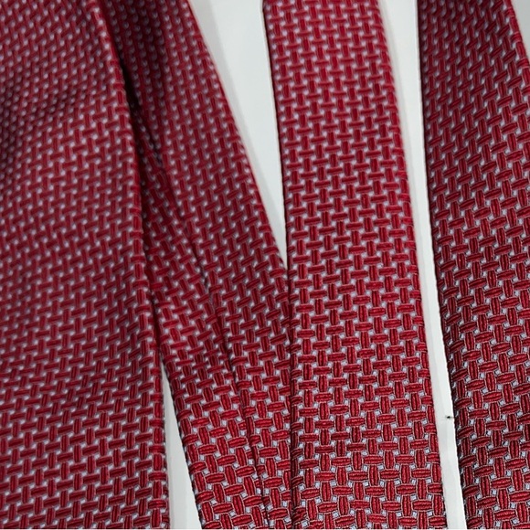 Brooks Brothers Red Blue Design Silk Neck Tie Made in USA Woven in Italy 58” Men - Picture 14 of 15